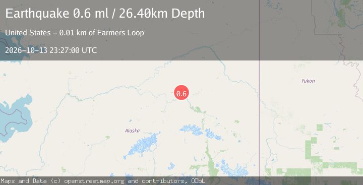 Map of 6 km NW of Farmers Loop, Alaska