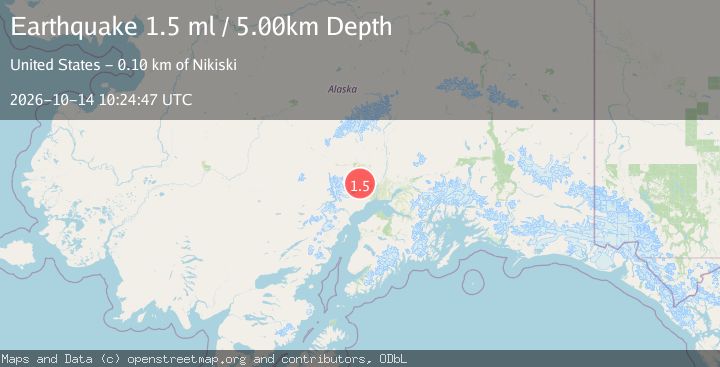 Map of 41 km W of Susitna, Alaska