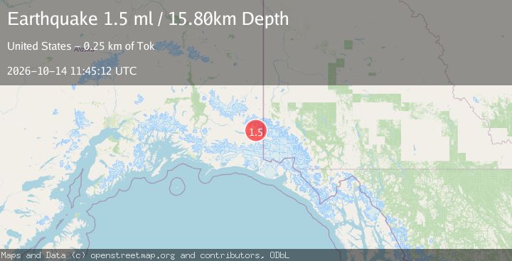 Map of 83 km ESE of McCarthy, Alaska