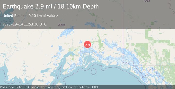 Map of 14 km WSW of Eureka Roadhouse, Alaska