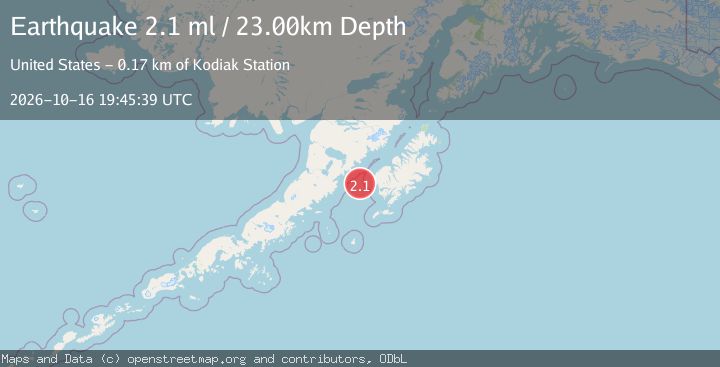 Map of 63 km SW of Karluk, Alaska
