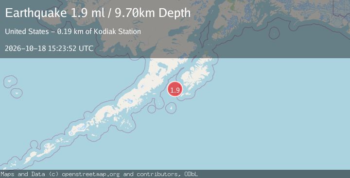 Map of 70 km WSW of Akhiok, Alaska