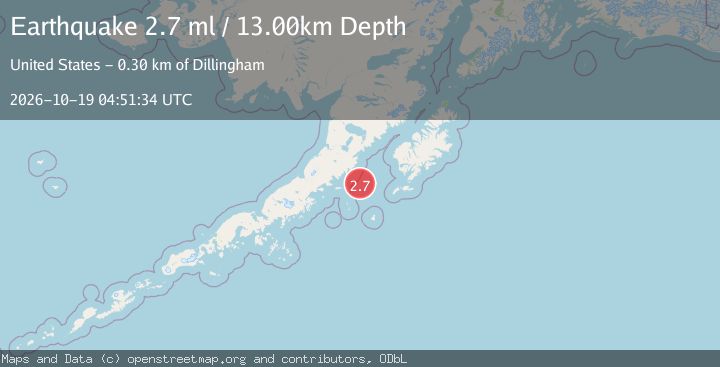 Map of 119 km SE of Ugashik, Alaska