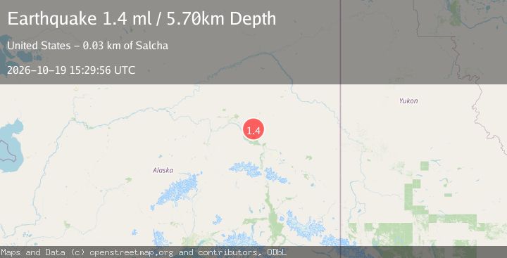 Map of 27 km ENE of Salcha, Alaska