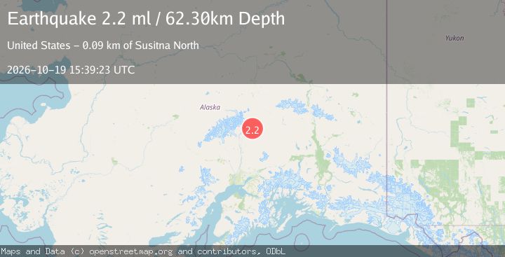 Map of 57 km SSW of Cantwell, Alaska