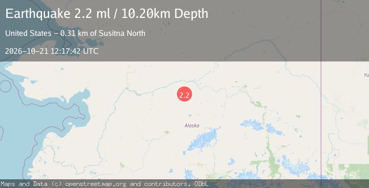 Map of 60 km SSW of Tanana, Alaska