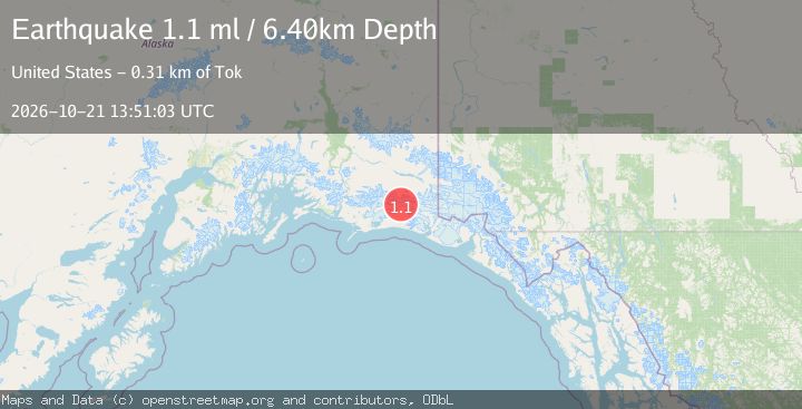Map of 103 km SSE of McCarthy, Alaska