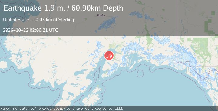 Map of 19 km SSW of Point Possession, Alaska