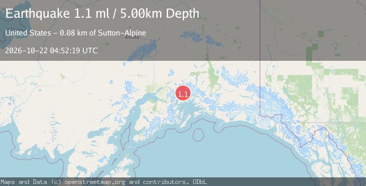 Map of 61 km S of Glacier View, Alaska