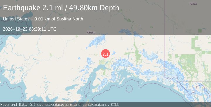 Map of 12 km S of Susitna North, Alaska