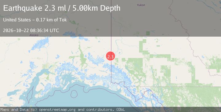 Map of 60 km S of Alcan Border, Alaska