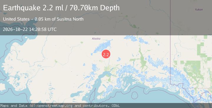 Map of 10 km ESE of Petersville, Alaska