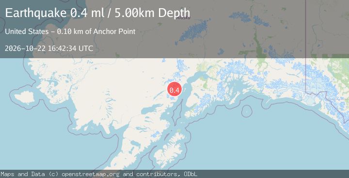 Map of 81 km NW of Ninilchik, Alaska
