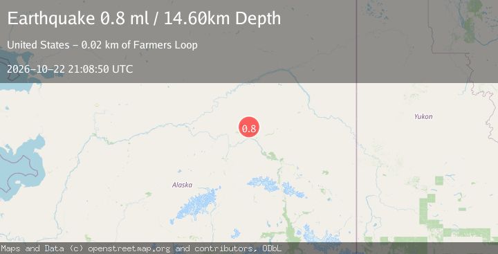 Map of 18 km NNW of Fox, Alaska