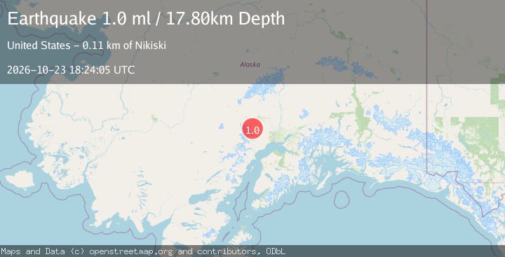 Map of 46 km SW of Skwentna, Alaska