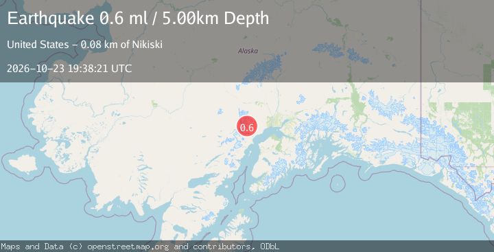 Map of 58 km WNW of Beluga, Alaska