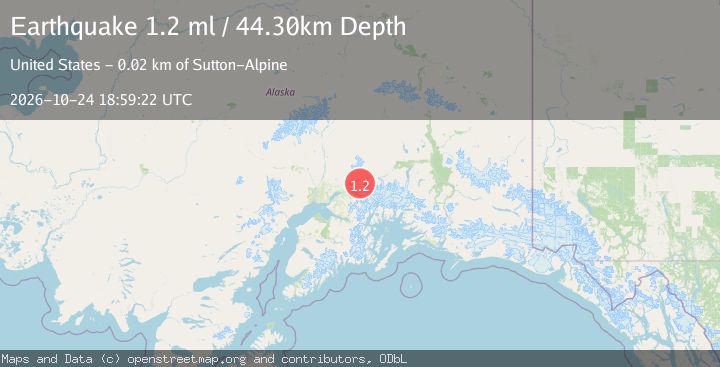 Map of 16 km SSW of Chickaloon, Alaska