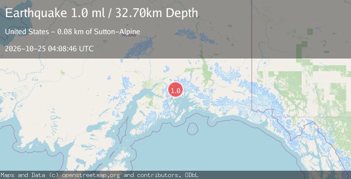 Map of 63 km ESE of Knik River, Alaska