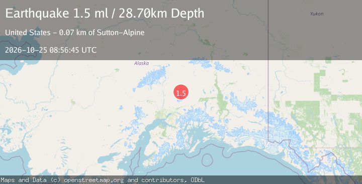 Map of 63 km N of Chickaloon, Alaska