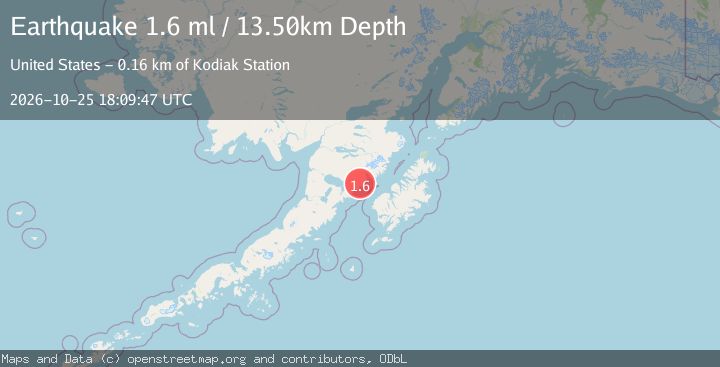 Map of 60 km NW of Karluk, Alaska