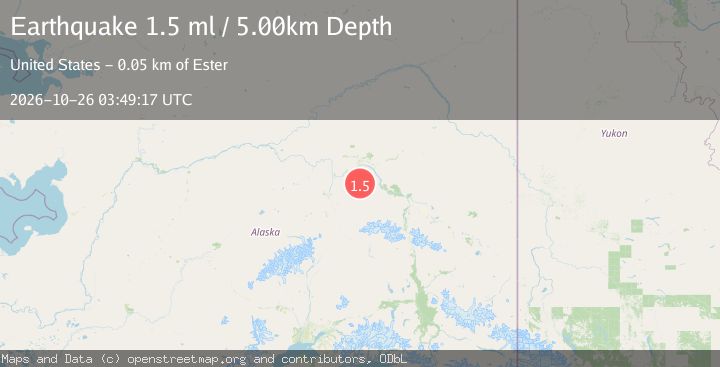 Map of 41 km S of South Van Horn, Alaska