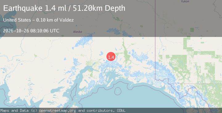 Map of 8 km SW of Eureka Roadhouse, Alaska