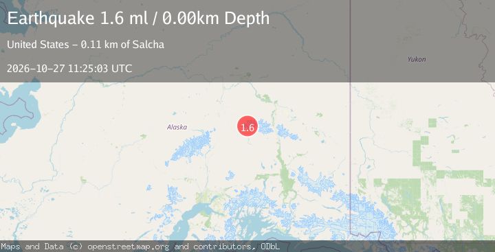 Map of 70 km ESE of Denali Park, Alaska