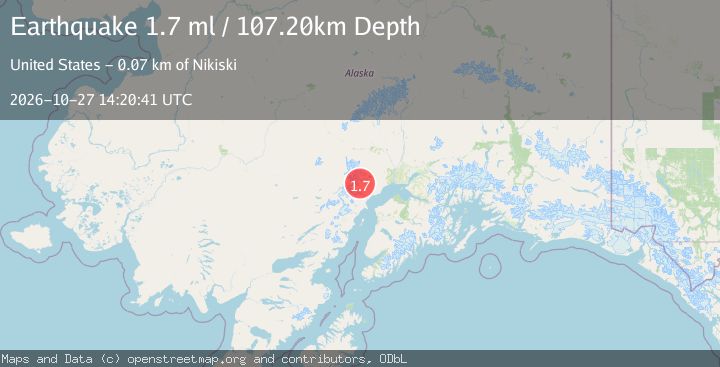 Map of 52 km WNW of Beluga, Alaska