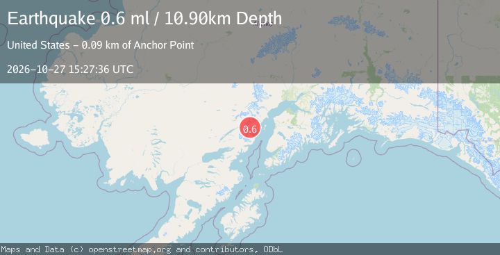 Map of 78 km WNW of Ninilchik, Alaska