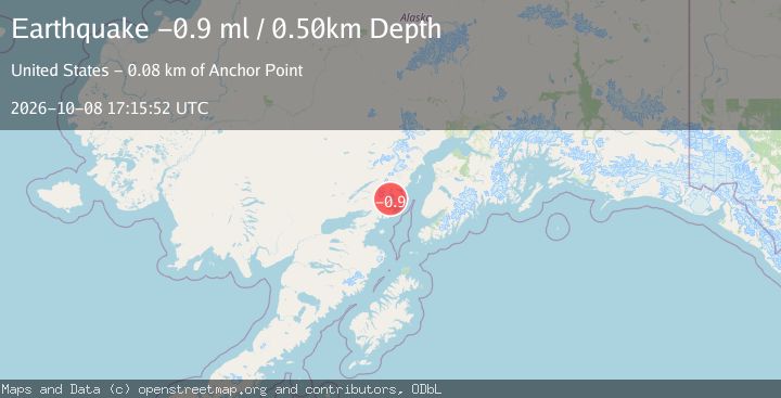 Map of 64 km ENE of Pedro Bay, Alaska