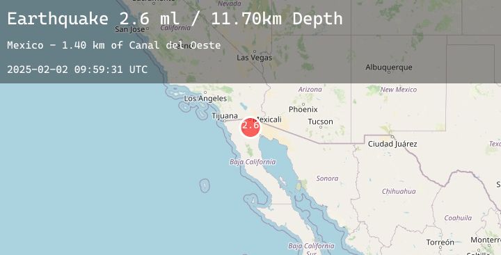 Map of 21 km WSW of Alberto Oviedo Mota, B.C., MX