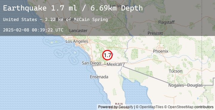 Map of 10 km SSW of Salton City, CA