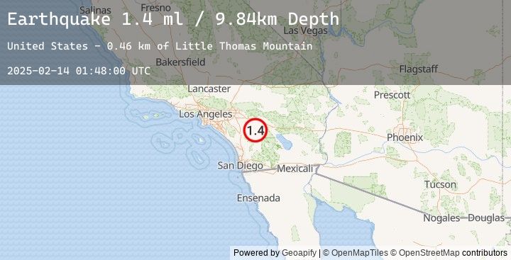 Map of 9 km NNW of Anza, CA