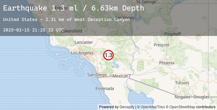 Map of 13 km NNE of Thousand Palms, CA