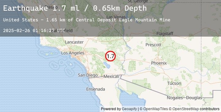 Map of 21 km NW of Desert Center, CA
