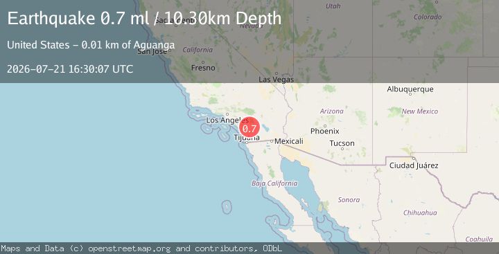 Map of 3 km ENE of Palomar Observatory, CA