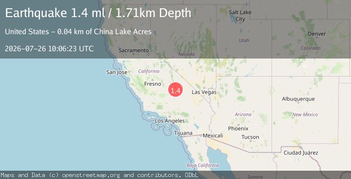 Map of 20 km NE of Little Lake, CA