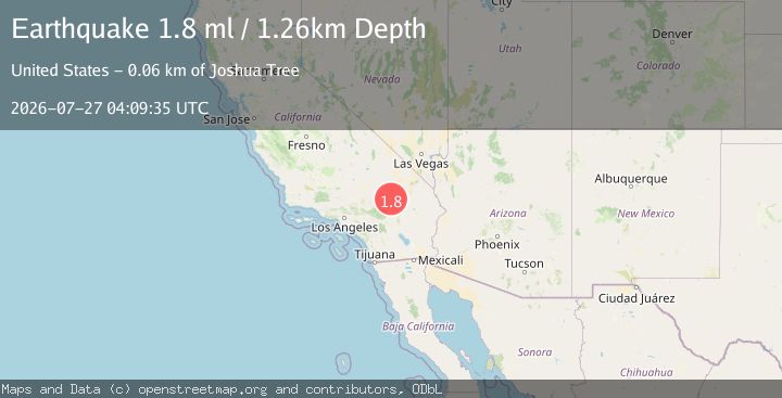 Map of 17 km WSW of Ludlow, CA