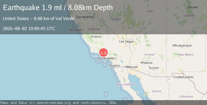 Map of 4 km SSW of Castaic, CA