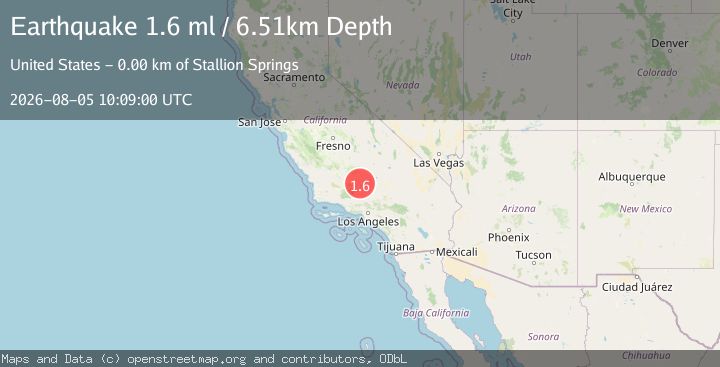 Map of 14 km W of Tehachapi, CA
