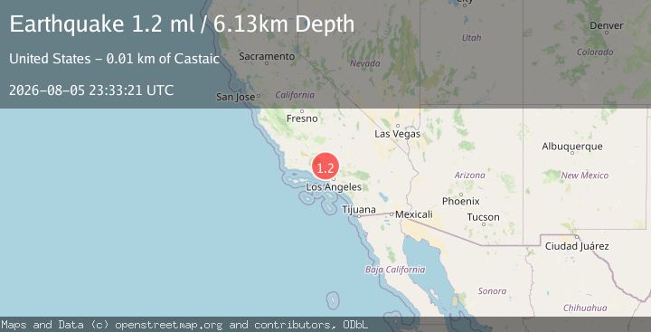 Map of 12 km N of Castaic, CA
