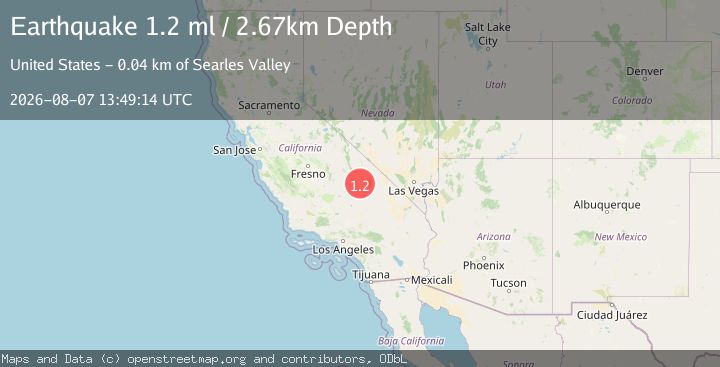 Map of 41 km N of Searles Valley, CA