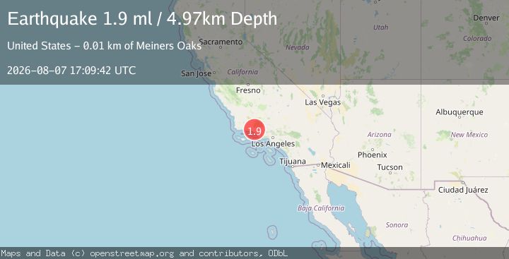 Map of 13 km WNW of Ojai, CA