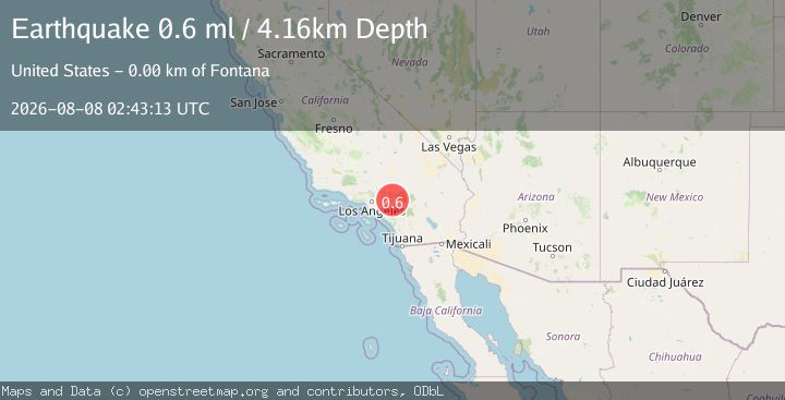 Map of 4 km WNW of Rialto, CA