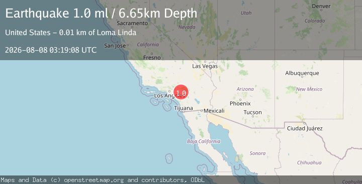 Map of 6 km SE of Loma Linda, CA