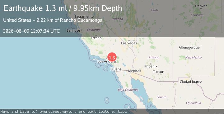 Map of 2 km SW of Lytle Creek, CA