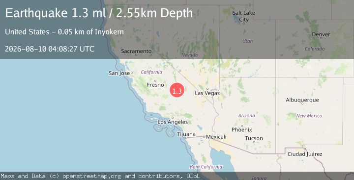 Map of 10 km ENE of Coso Junction, CA
