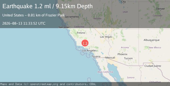 Map of 9 km WSW of Grapevine, CA