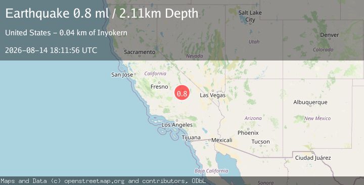 Map of 15 km E of Coso Junction, CA