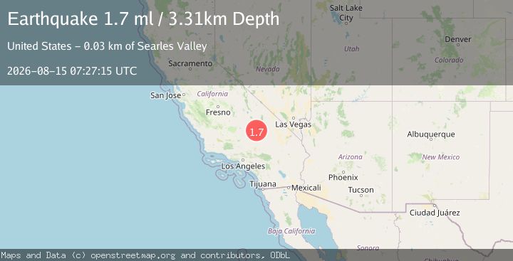 Map of 26 km S of Trona, CA